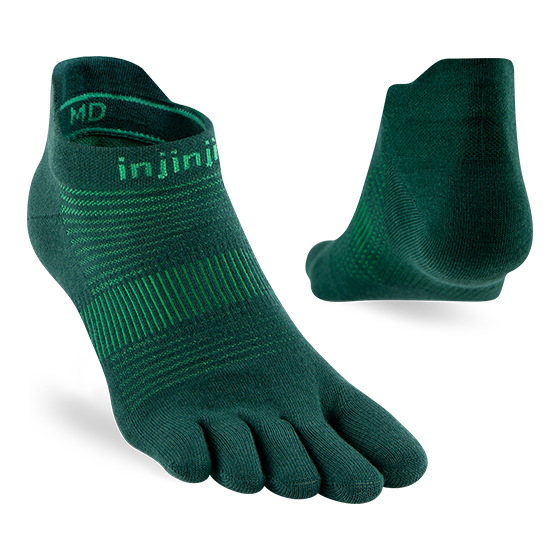 Injinji RUN Lightweight No Show Jade — - Main Image