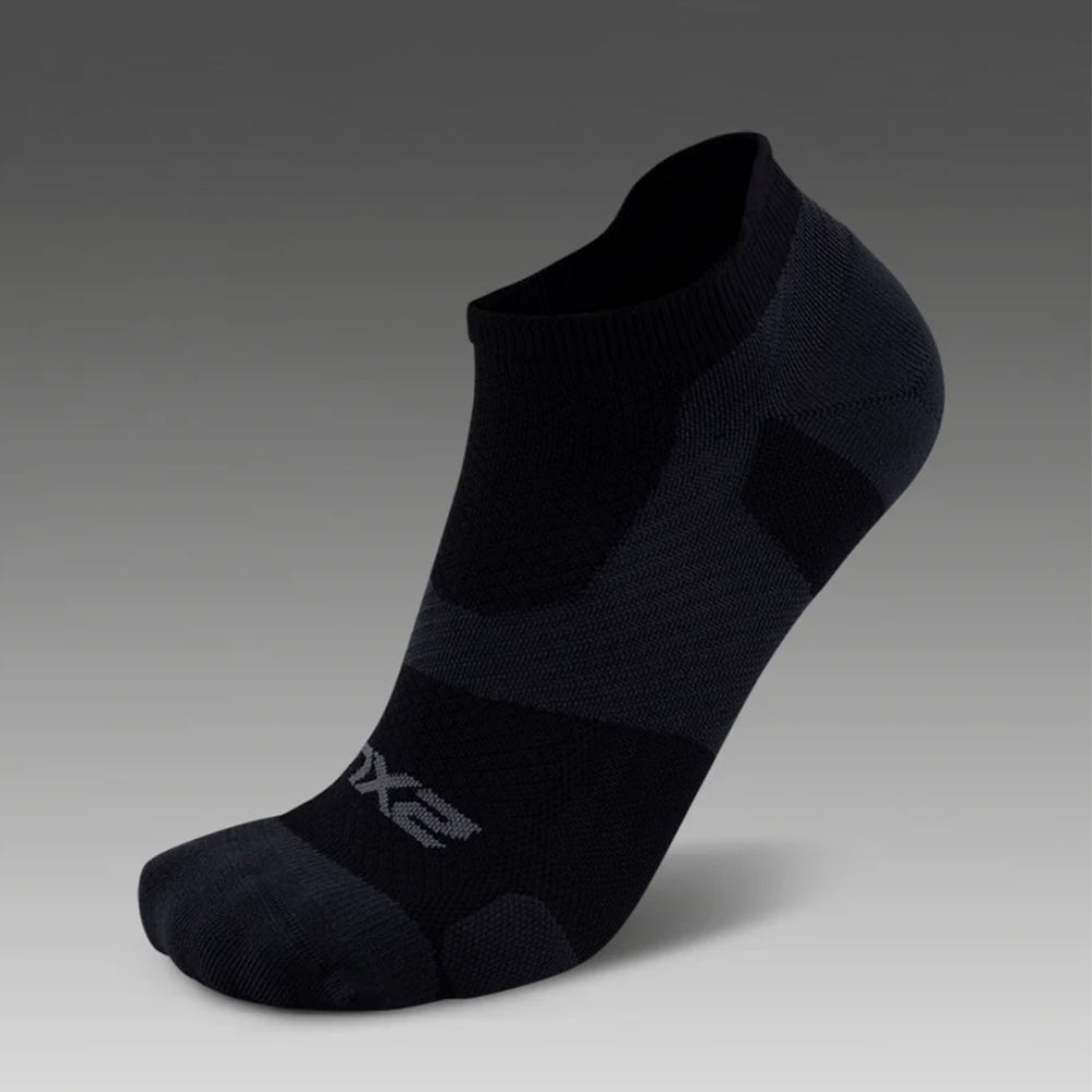 2XU Vectr Light Cushion No Show Compression Socks - Black