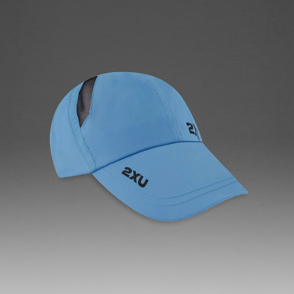 2XU Running Cap - Azure Blue/Black