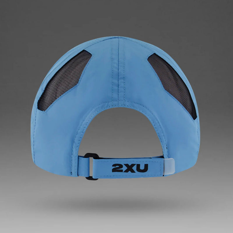 2XU Running Cap - Azure Blue/Black