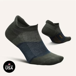 Feetures! Merino 10 Cushion No Show Tab - Forest