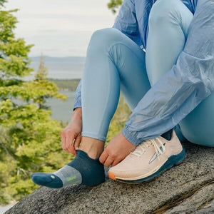 Feetures! Merino 10 Cushion No Show Tab - Stormy