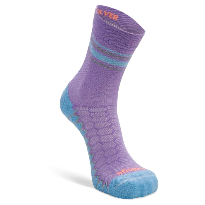 Balega Silver Crew Socks - Lavender