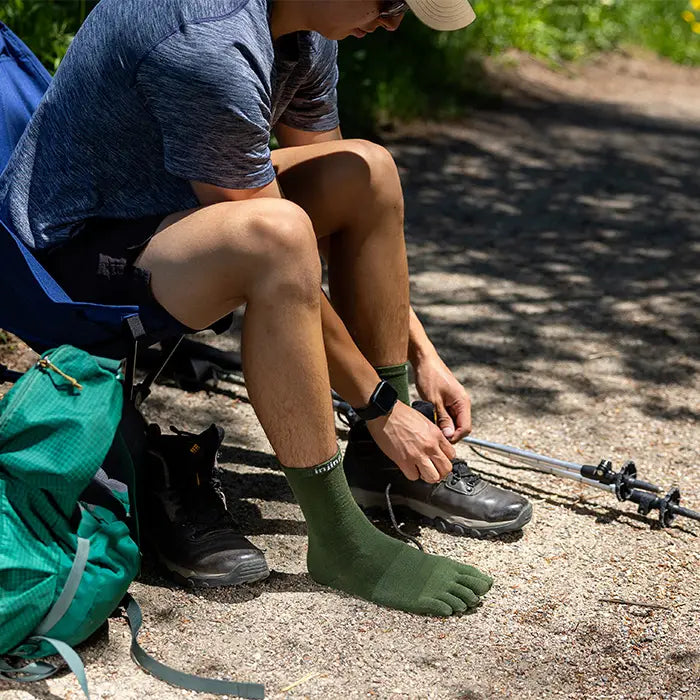 Injinji Merino Wool Liner Crew - Forest