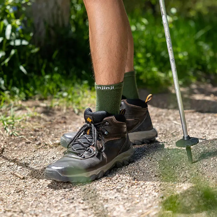 Injinji Merino Wool Liner Crew - Forest