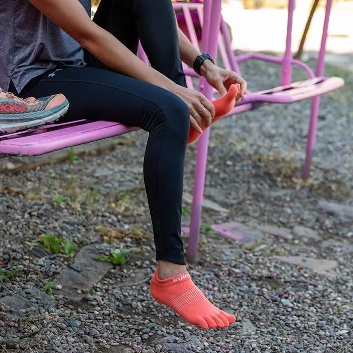 Injinji RUN Women’s Lightweight No Show - Grapefruit