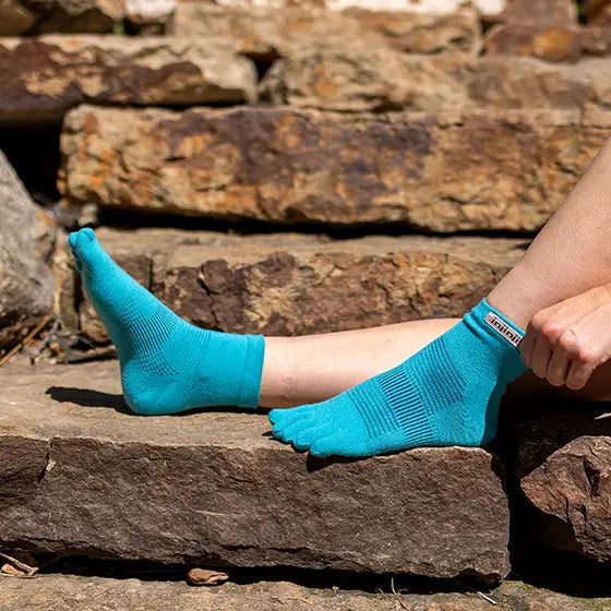 Injinji RUN Lightweight Mini Crew - Pacific Blue