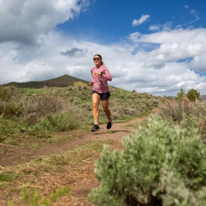 Injinji TRAIL Women's Mini Crew - Hibiscus