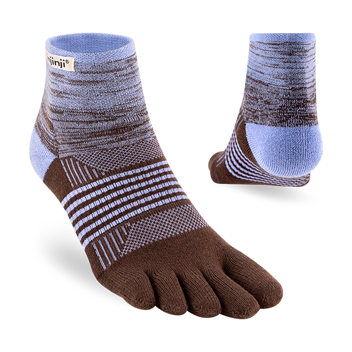 Injinji TRAIL Women's Mini Crew Periwinkle —