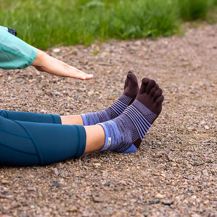 Injinji TRAIL Women's Mini Crew - Periwinkle