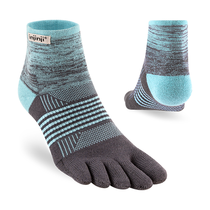 Injinji TRAIL Women's Mini Crew - Seascape