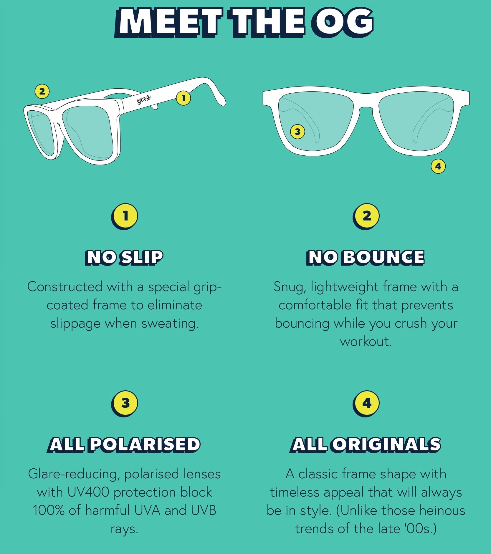 Goodr Sunglasses - Bosley’s Basset Hound Dreams