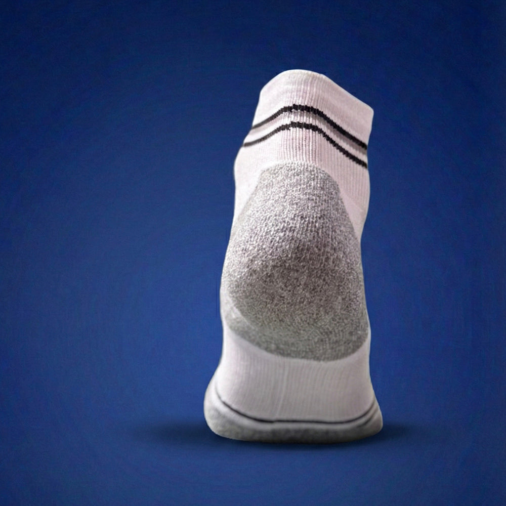 GearSocks Blister-Free Bamboo Run Socks - White Mini Crew