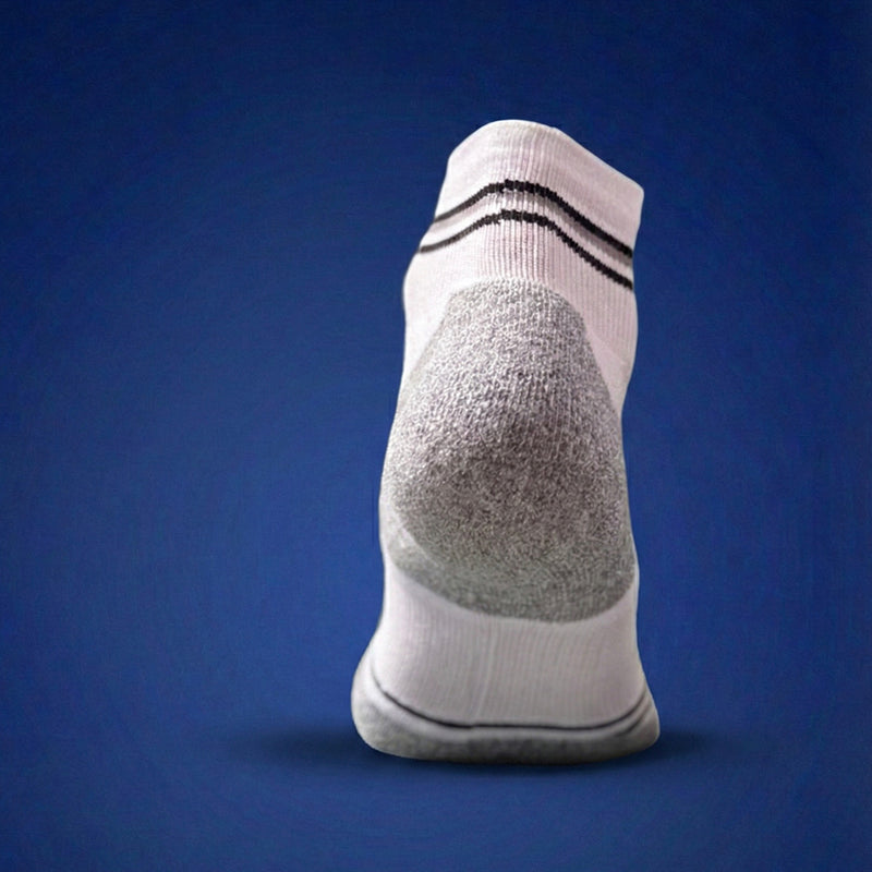 GearSocks Blister-Free Bamboo Run Socks - White Mini Crew