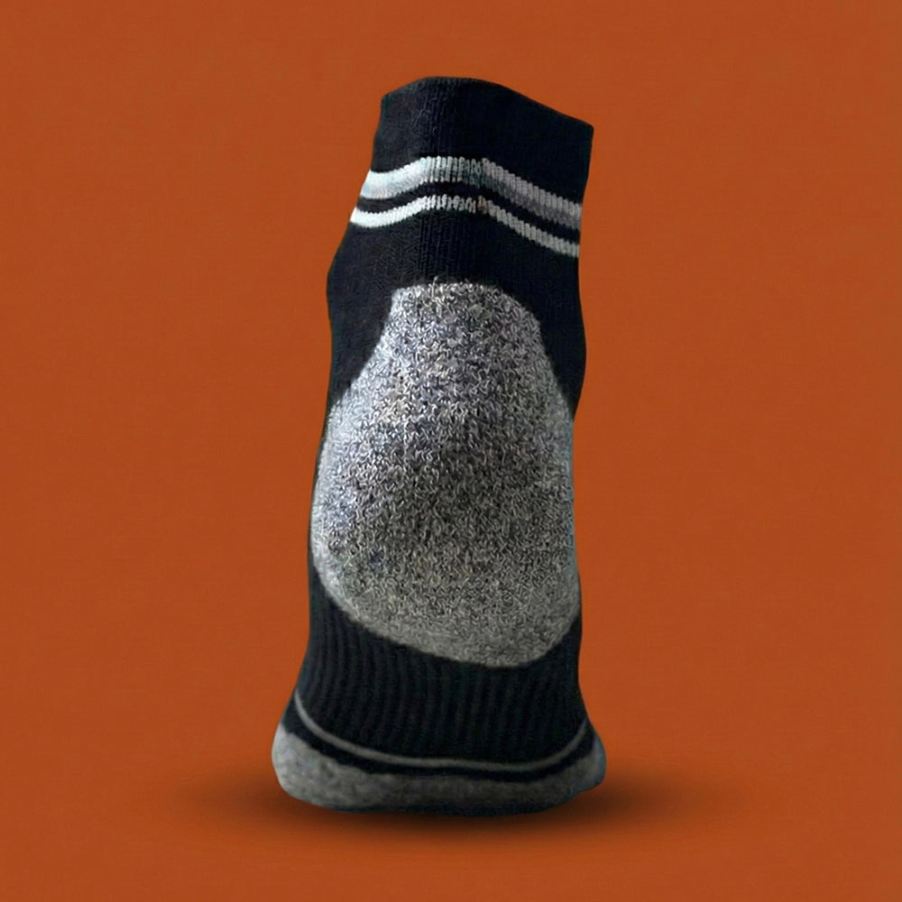 GearSocks Bamboo Glide Run Socks - Black Mini Crew