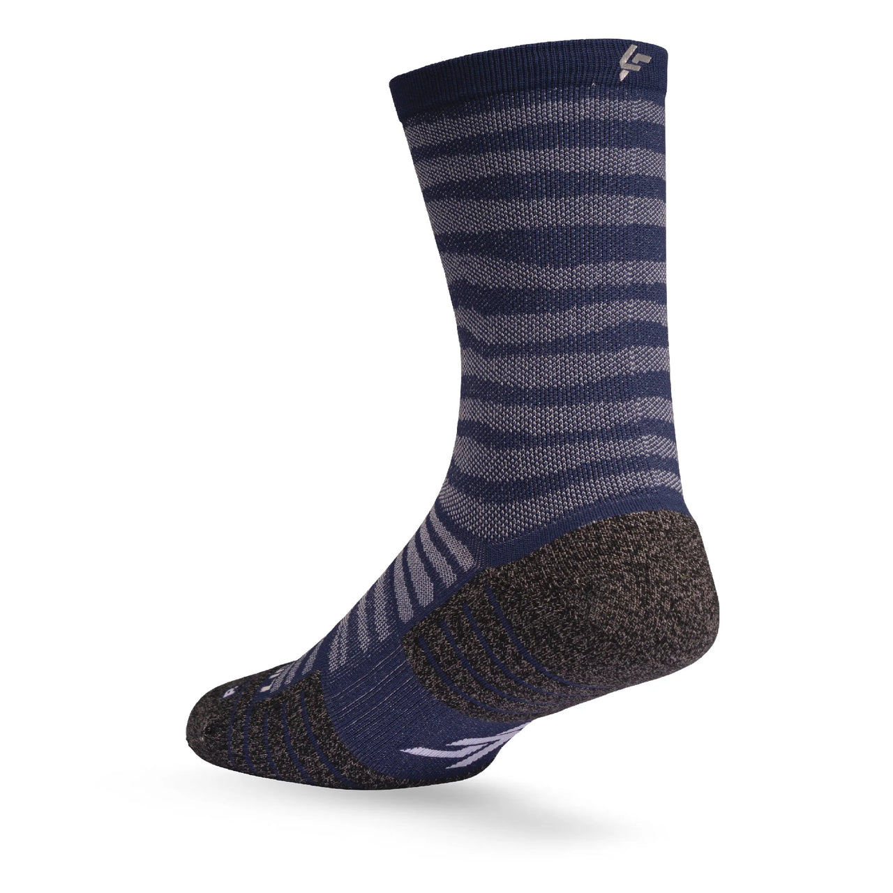 Lightfeet Performance Sports Socks - Raster Half Crew (Navy)