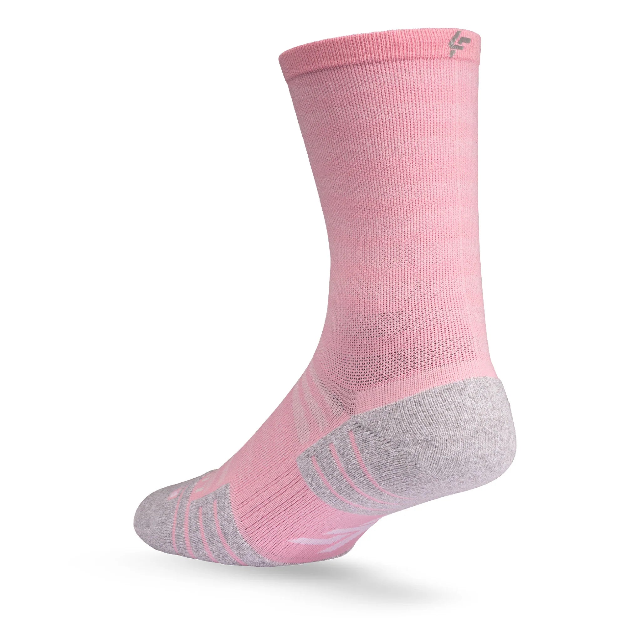 Lightfeet Performance Sports Socks - Raster Half Crew (Soft Pink)