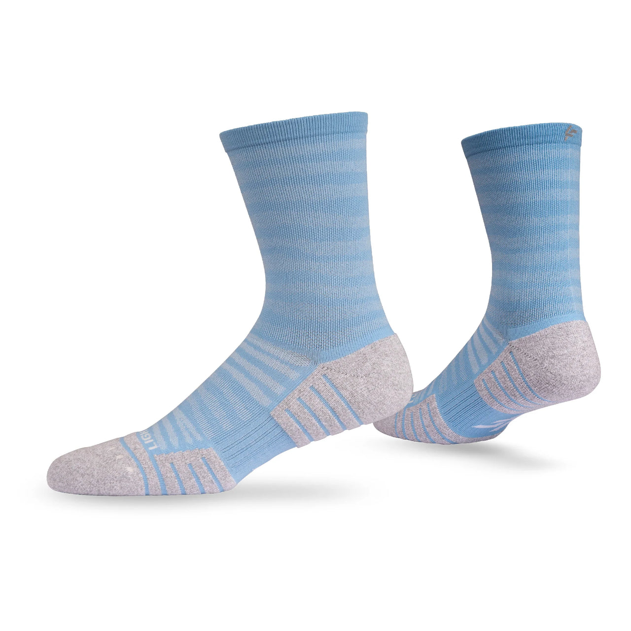 Lightfeet Performance Sports Socks - Raster Half Crew (Soft Blue)