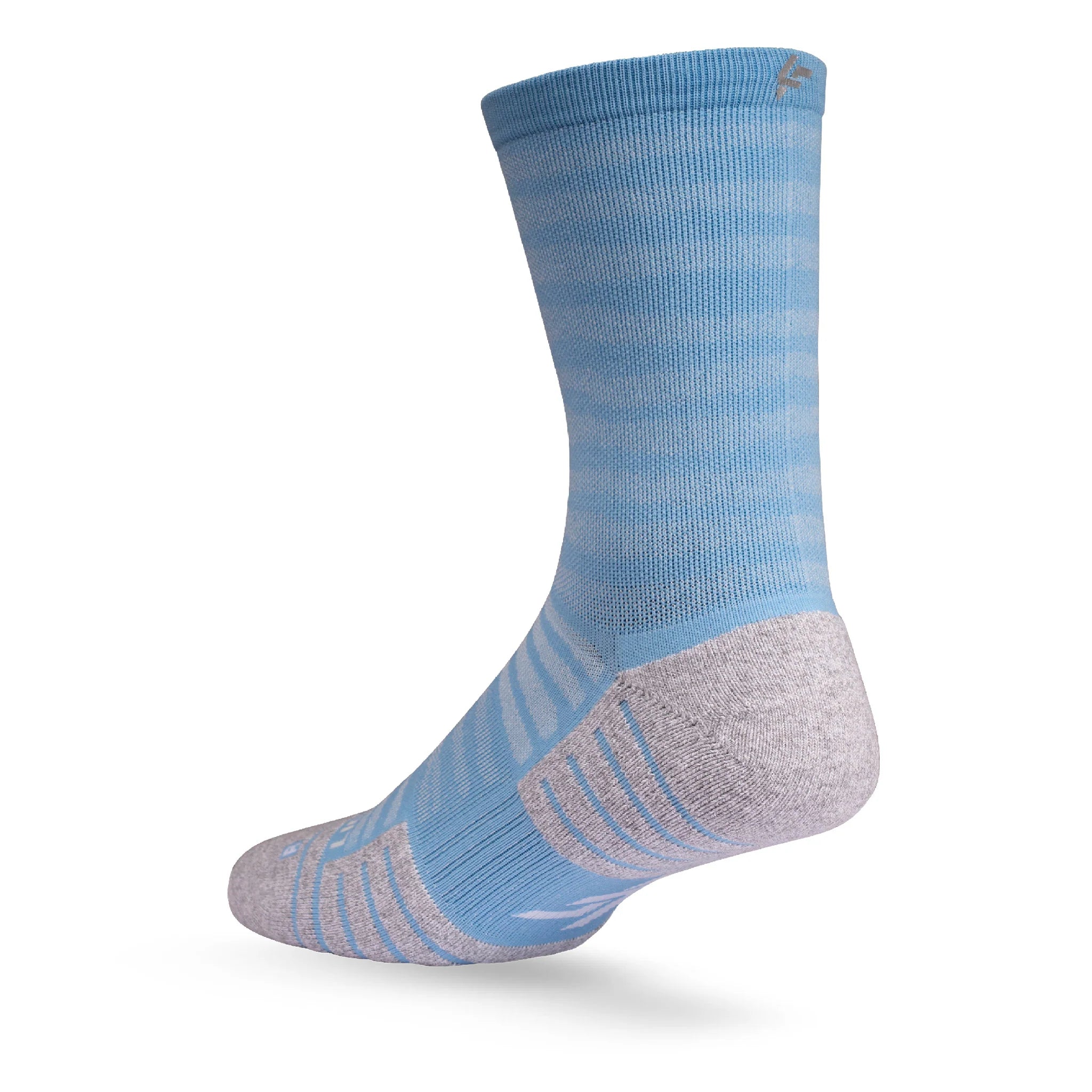 Lightfeet Performance Sports Socks - Raster Half Crew (Soft Blue)