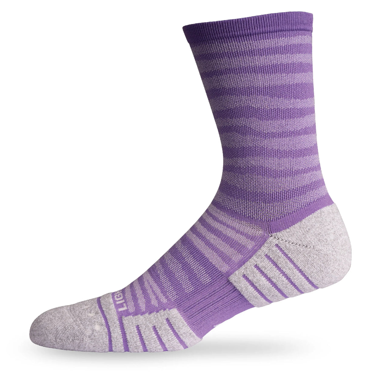 Lightfeet Performance Sports Socks - Raster Half Crew (Violet)