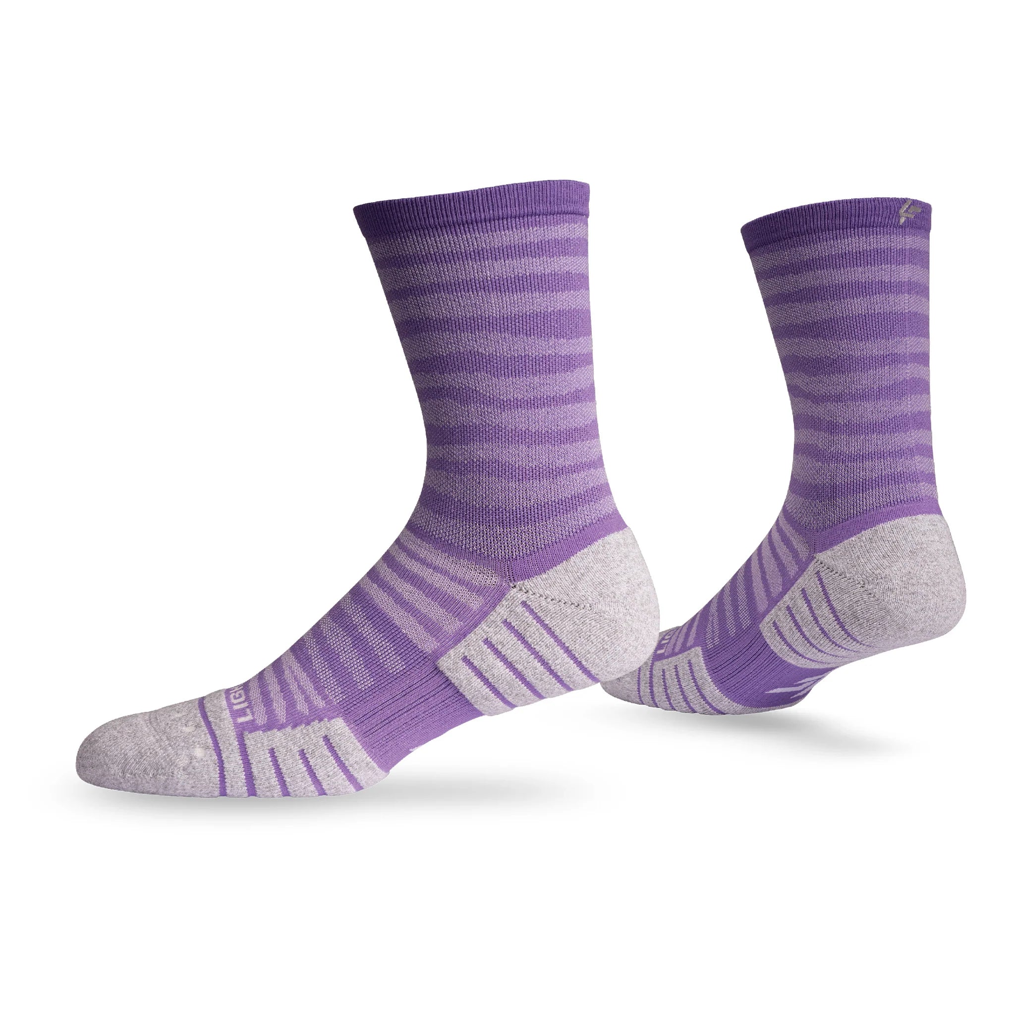 Lightfeet Performance Sports Socks - Raster Half Crew (Violet)