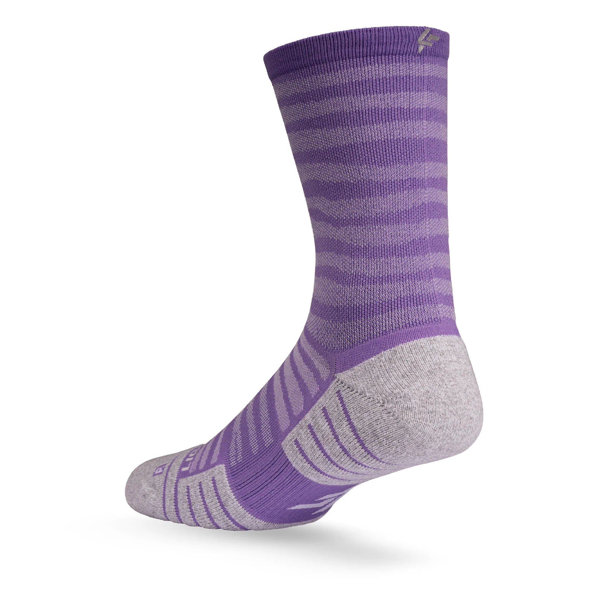 Lightfeet Performance Sports Socks - Raster Half Crew (Violet)