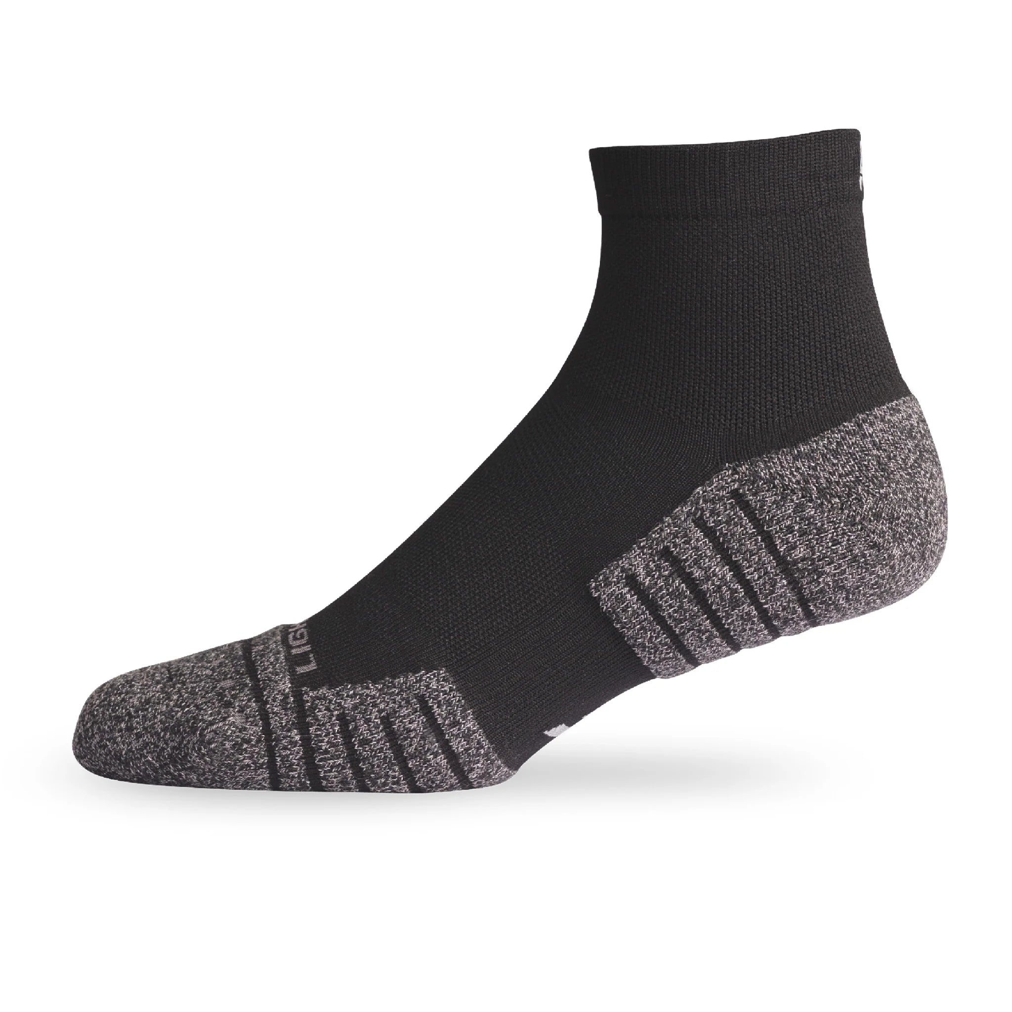 Lightfeet Performance Quarter Sports Socks - Black