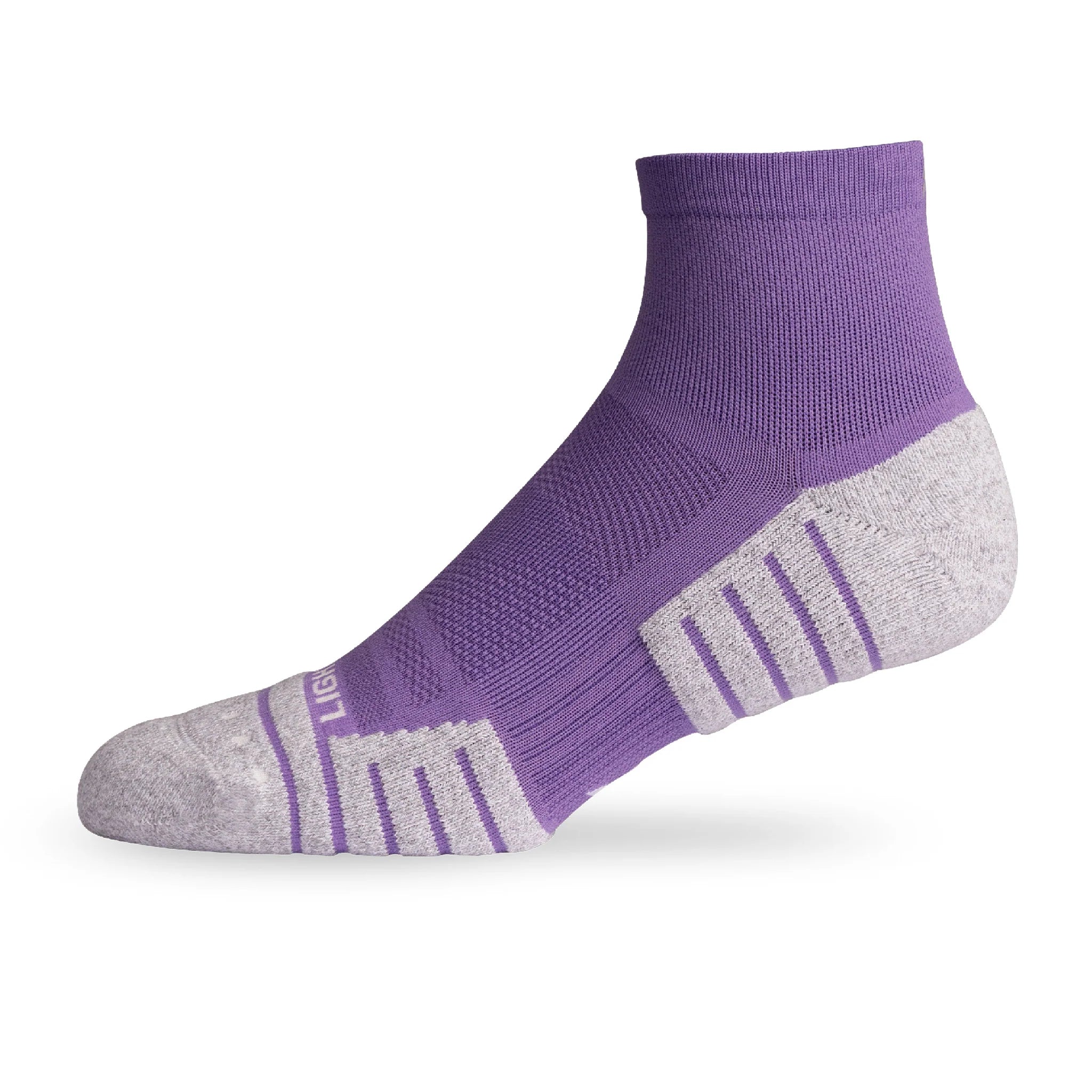 Lightfeet Performance Quarter Sports Socks - Violet