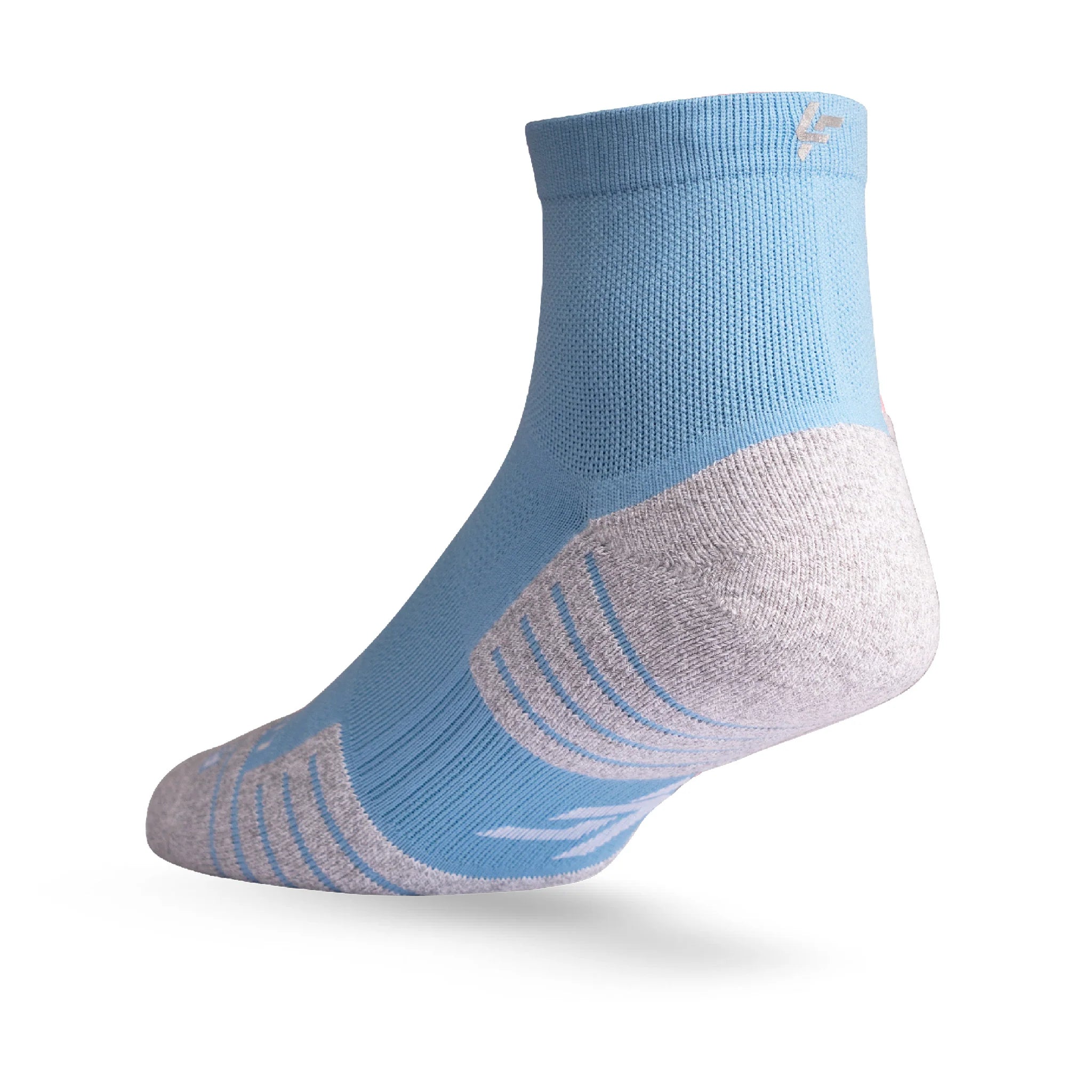 Lightfeet Performance Quarter Sports Socks - Soft Blue