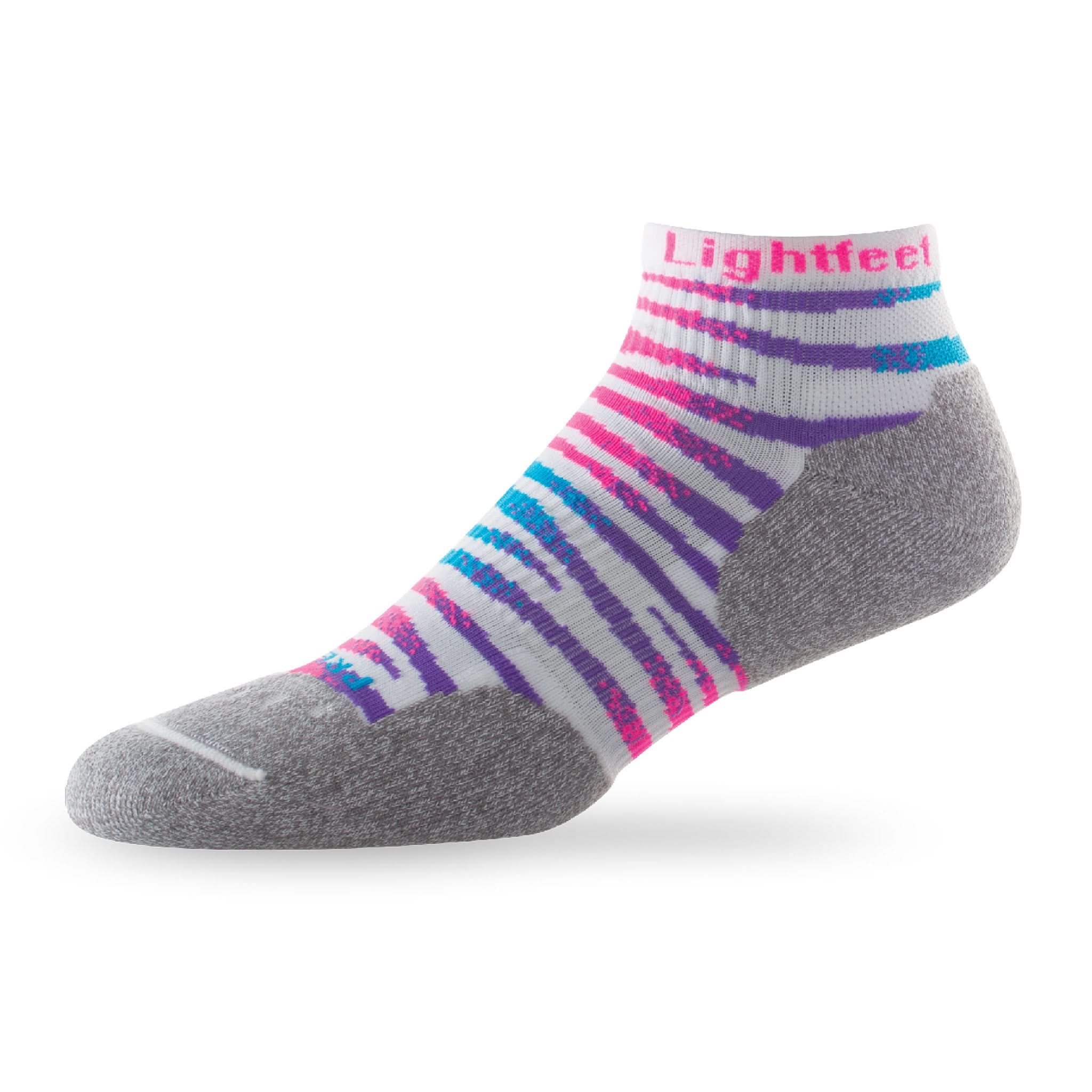 Lightfeet Predator Mini Crew Socks - White/Pink