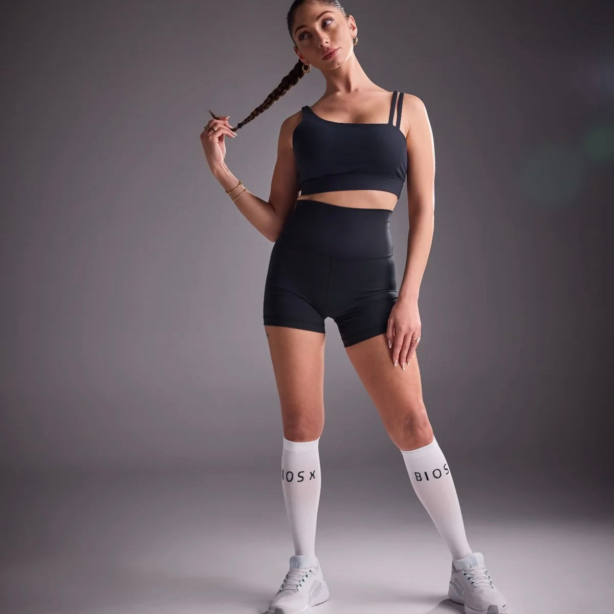 BIOSx Elite Performance Compression Socks - White