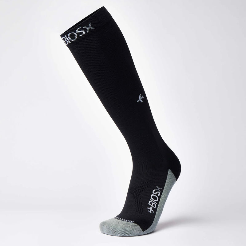 BIOSx Departures Travel Compression Socks - Black