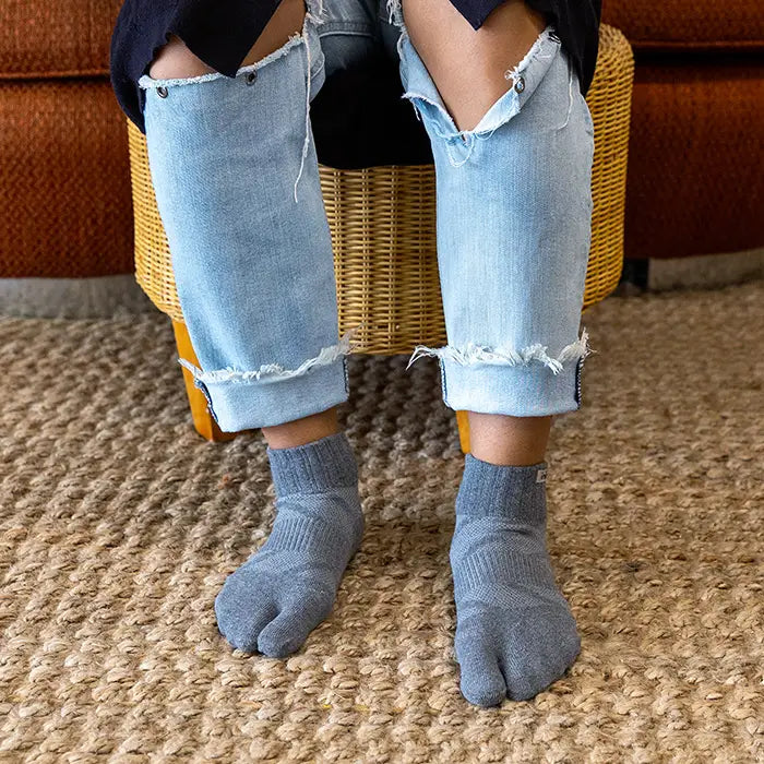 Injinji SPLIT-TOE Mini Crew - Ash