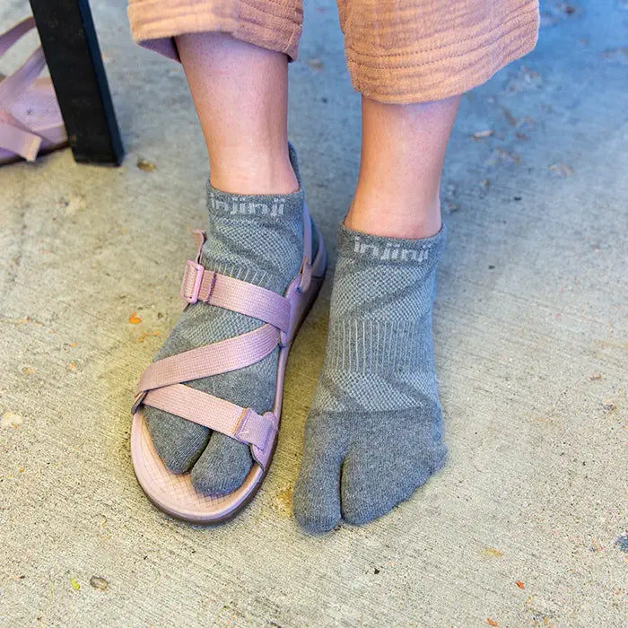 Injinji SPLIT-TOE No Show - Ash