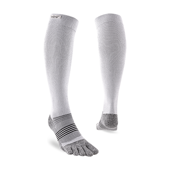 Injinji Compression Over The Calf Socks - Grey
