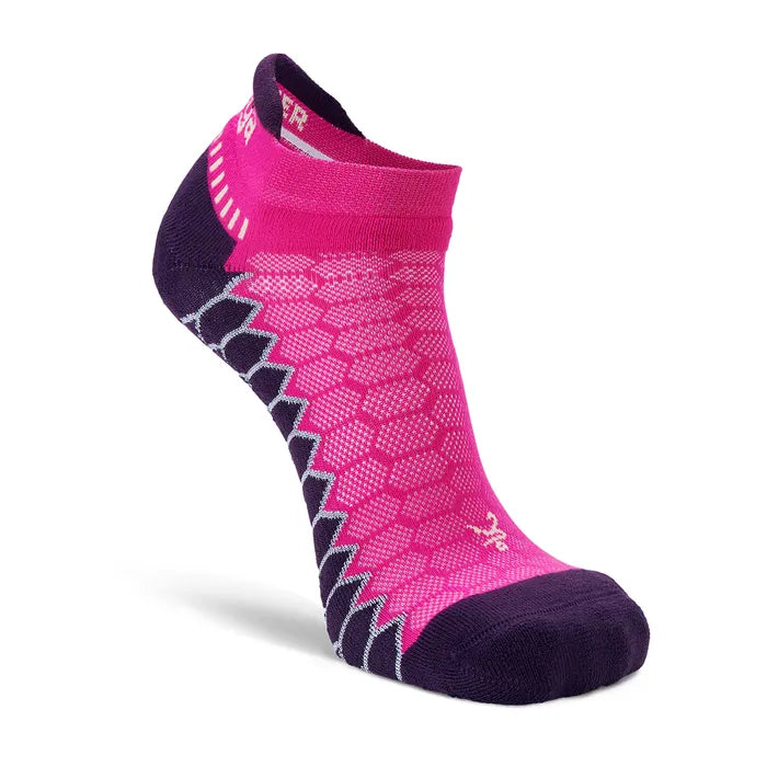Balega Silver No Show Socks - Electric Pink
