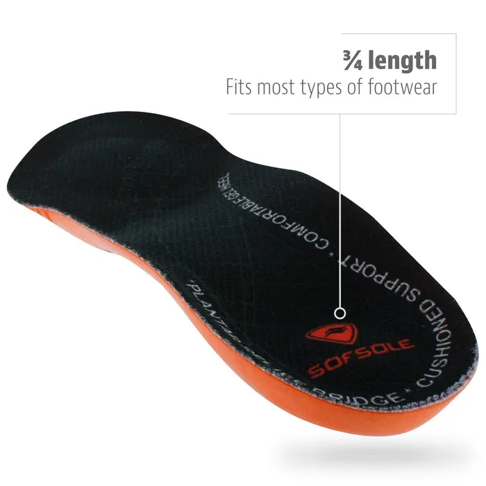 Sof Sole Plantar 3/4 Insole