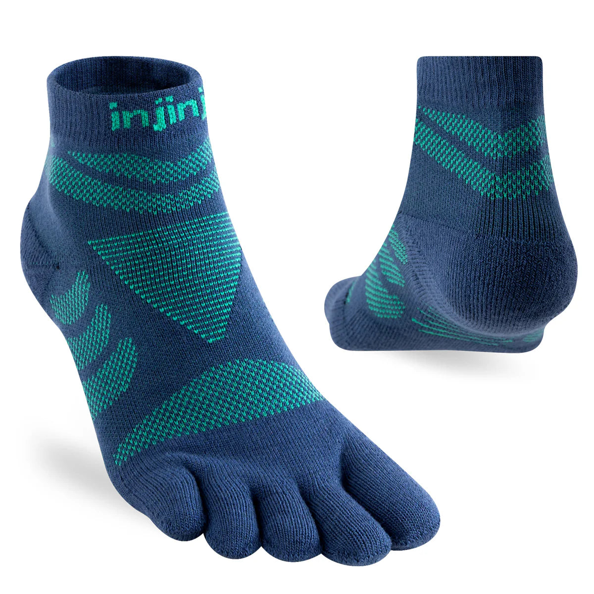 Injinji Women's Ultra RUN Mini-Crew - Poseidon