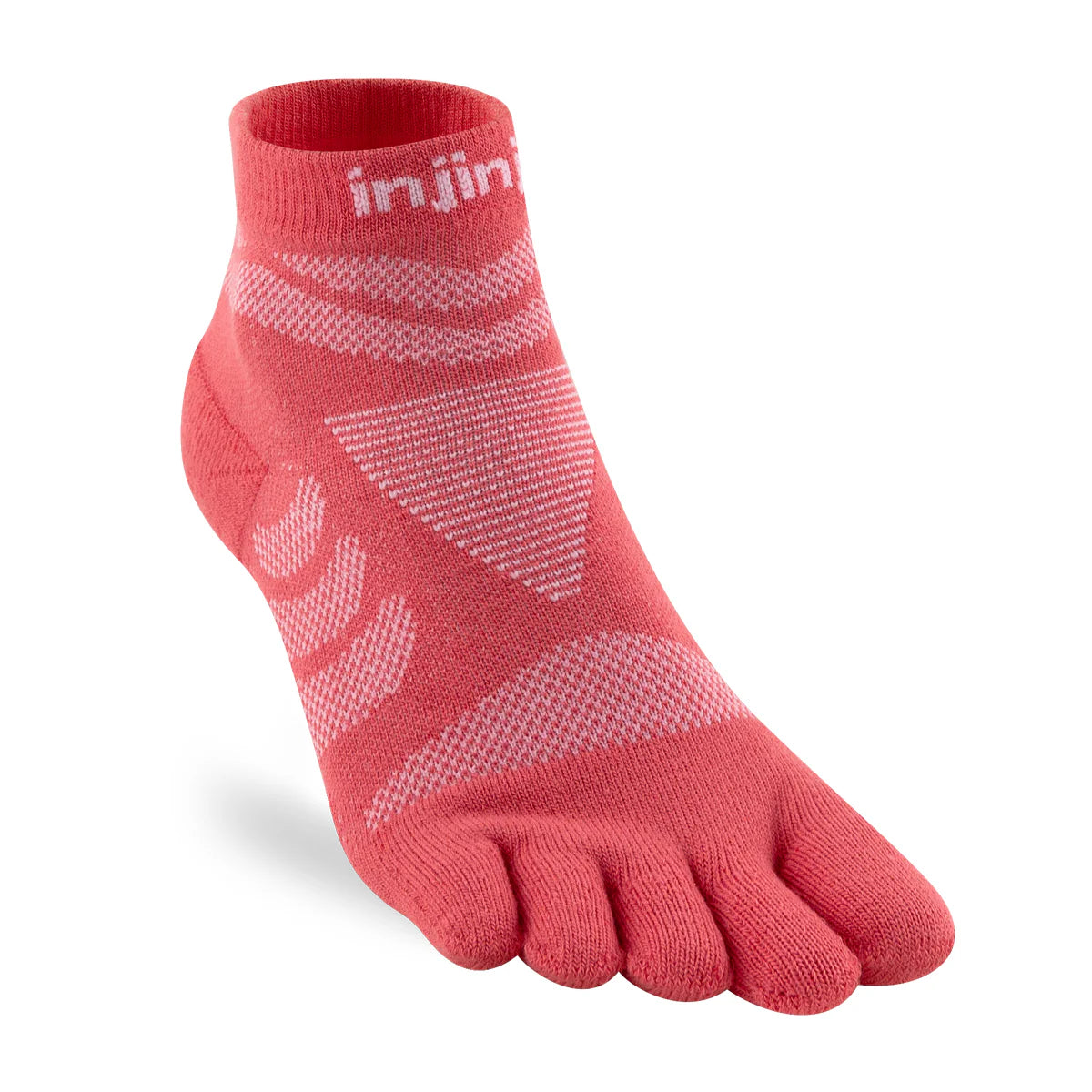 Injinji Women's Ultra RUN Mini-Crew - Coral