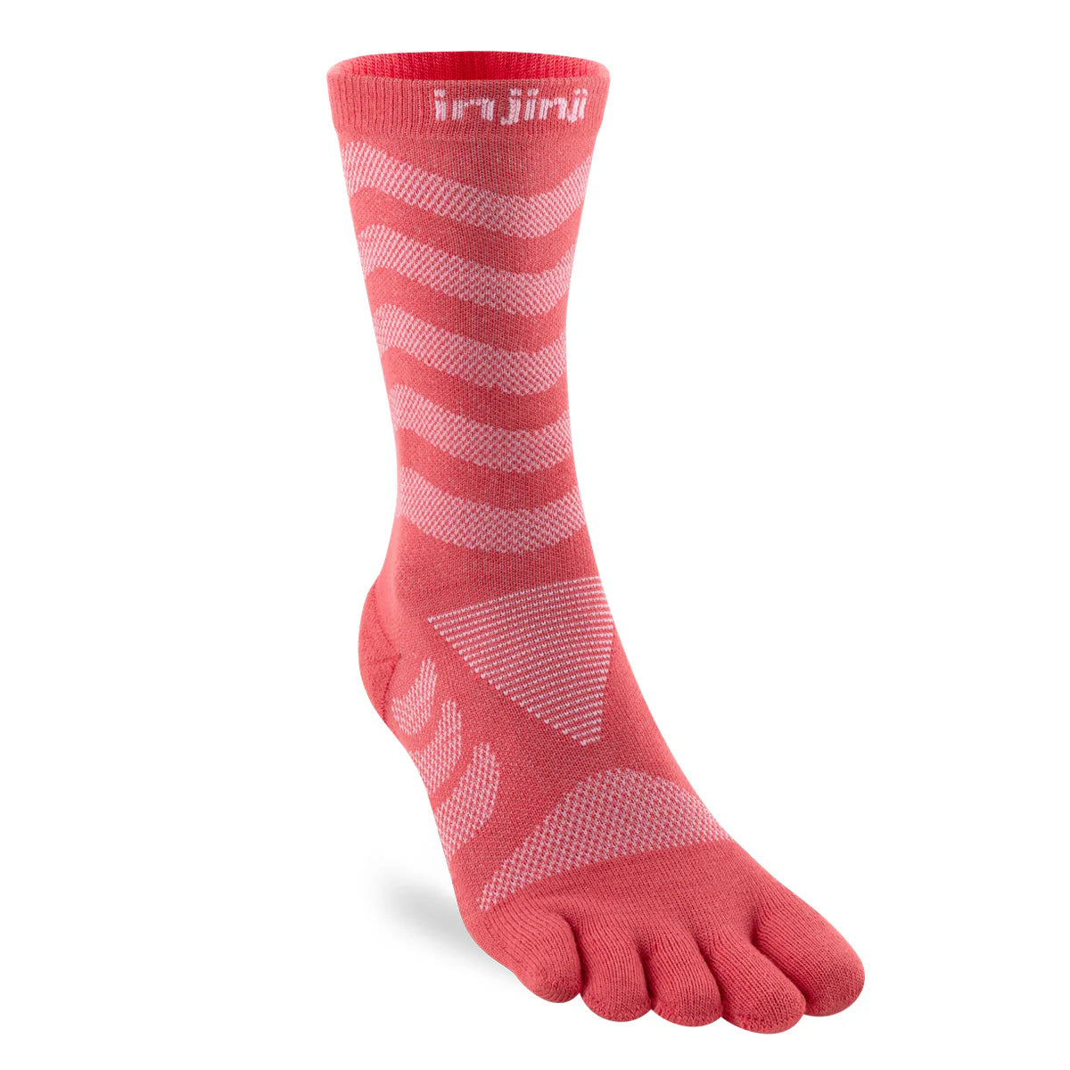 Injinji Women's Ultra RUN Crew - Coral