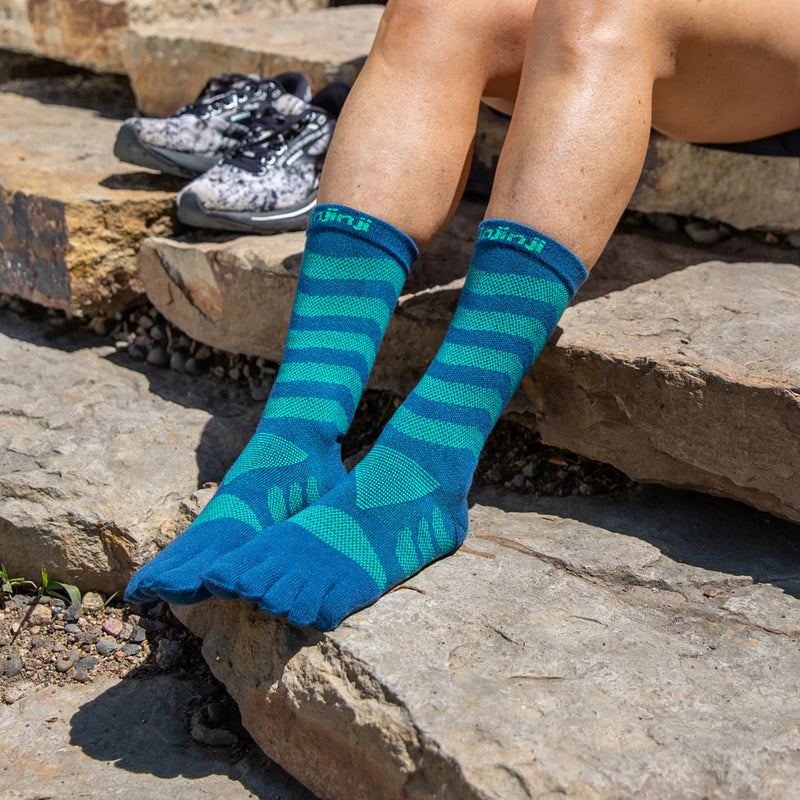 Injinji Women's Ultra RUN Crew - Poseidon