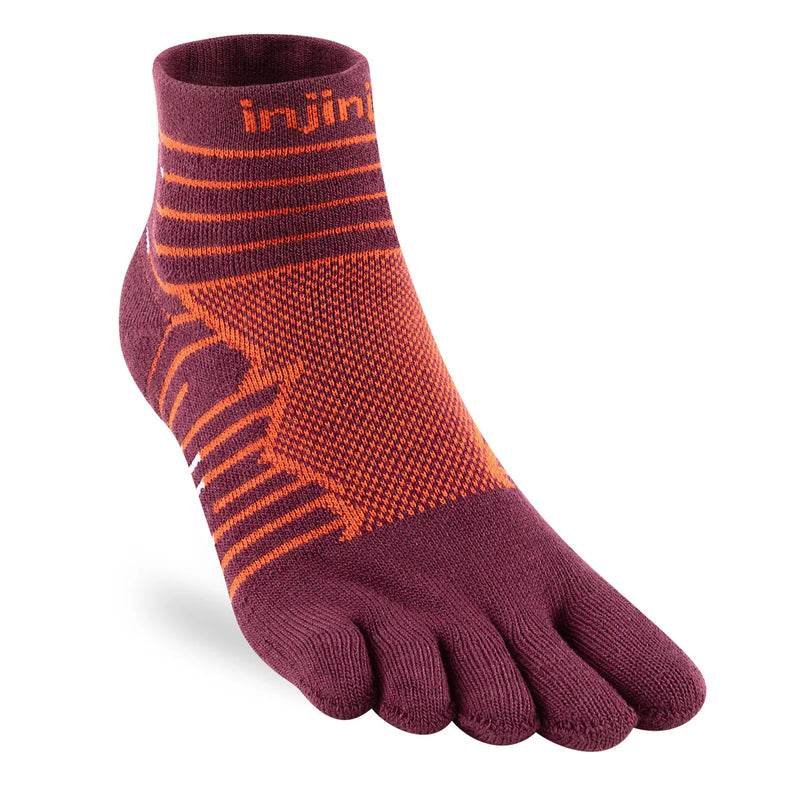 Injinji ULTRA RUN Mini Crew - Mahogany