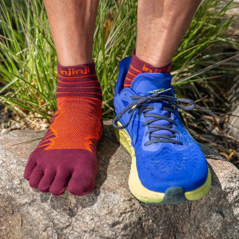 Injinji ULTRA RUN Mini Crew - Mahogany
