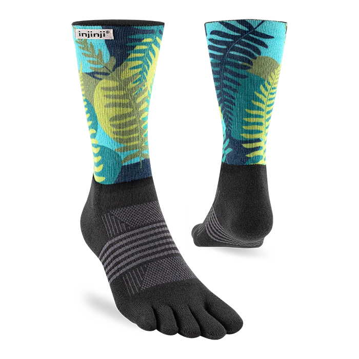 Injinji Spectrum Trail Women's Midweight Crew - Jungle