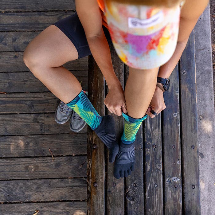 Injinji Spectrum Trail Women's Midweight Crew - Jungle