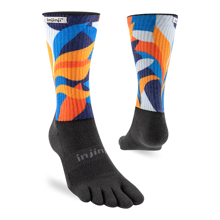 Injinji Spectrum Trail Midweight Crew - Botanic