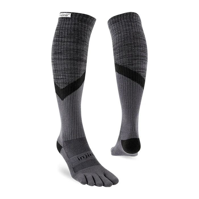 Injinji Trail Midweight Over The Calf - Granite