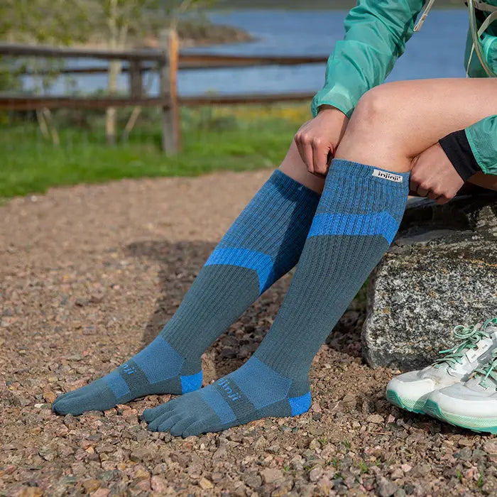 Injinji Trail Midweight Over The Calf - Storm