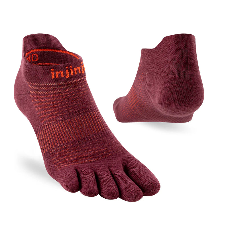 Injinji RUN Lightweight No Show - Mahogany