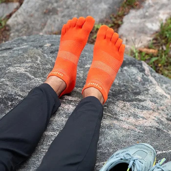 Injinji RUN Lightweight No Show - Flame